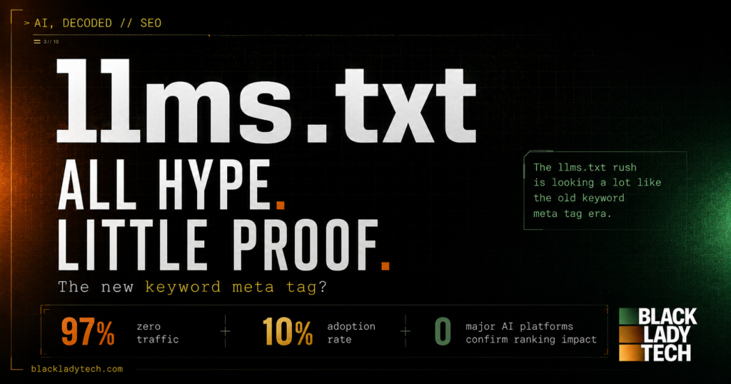 llms.txt Is the New Keyword Meta Tag. And It’s Doing About as Much.
